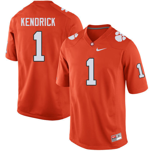 Men #1 Derion Kendrick Clemson Tigers College Football Jerseys Sale-Orange